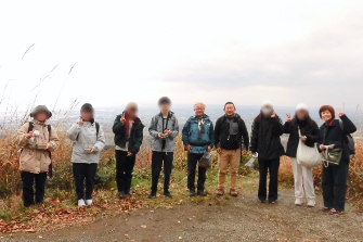長官山で山歩き体験